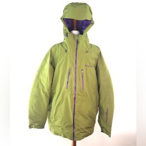 Patagonia Men's Primo Down Green and Purple Lined Jacket